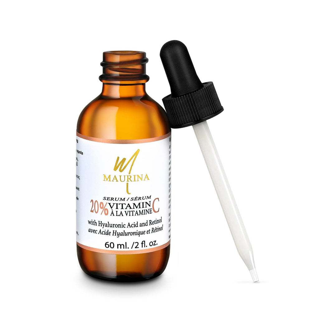 Sérum Facial Vitamina C 20% con Ácido Hialurónico y Retinol
