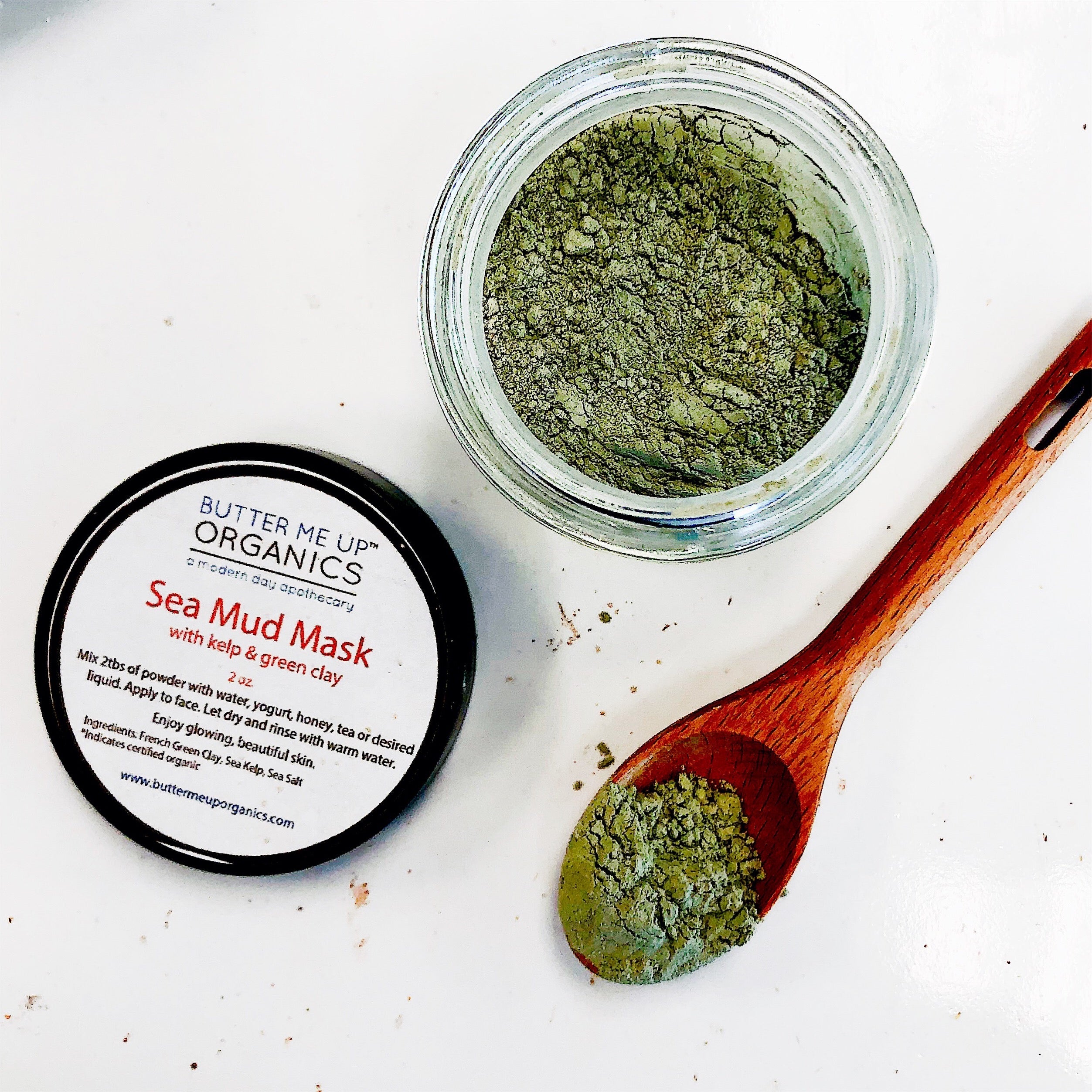 Mascarilla Facial de Arcilla Verde Francesa y Algas Marinas – Orgánica