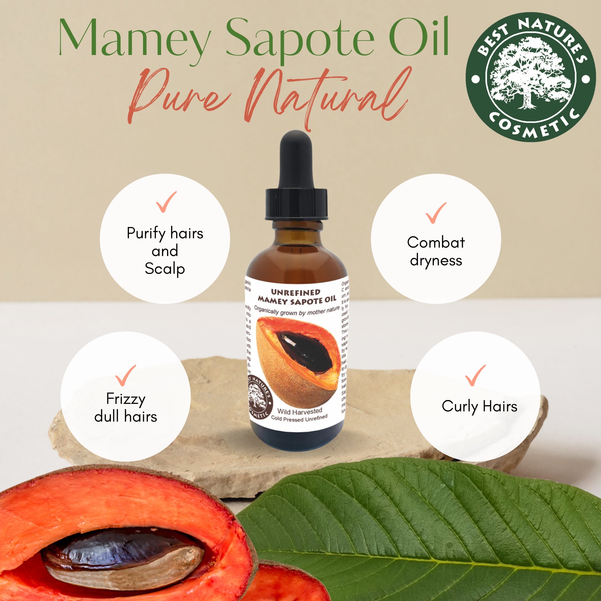 Aceite de Mamey Sapote Orgánico – Prensado en Frío y Sin Refinar