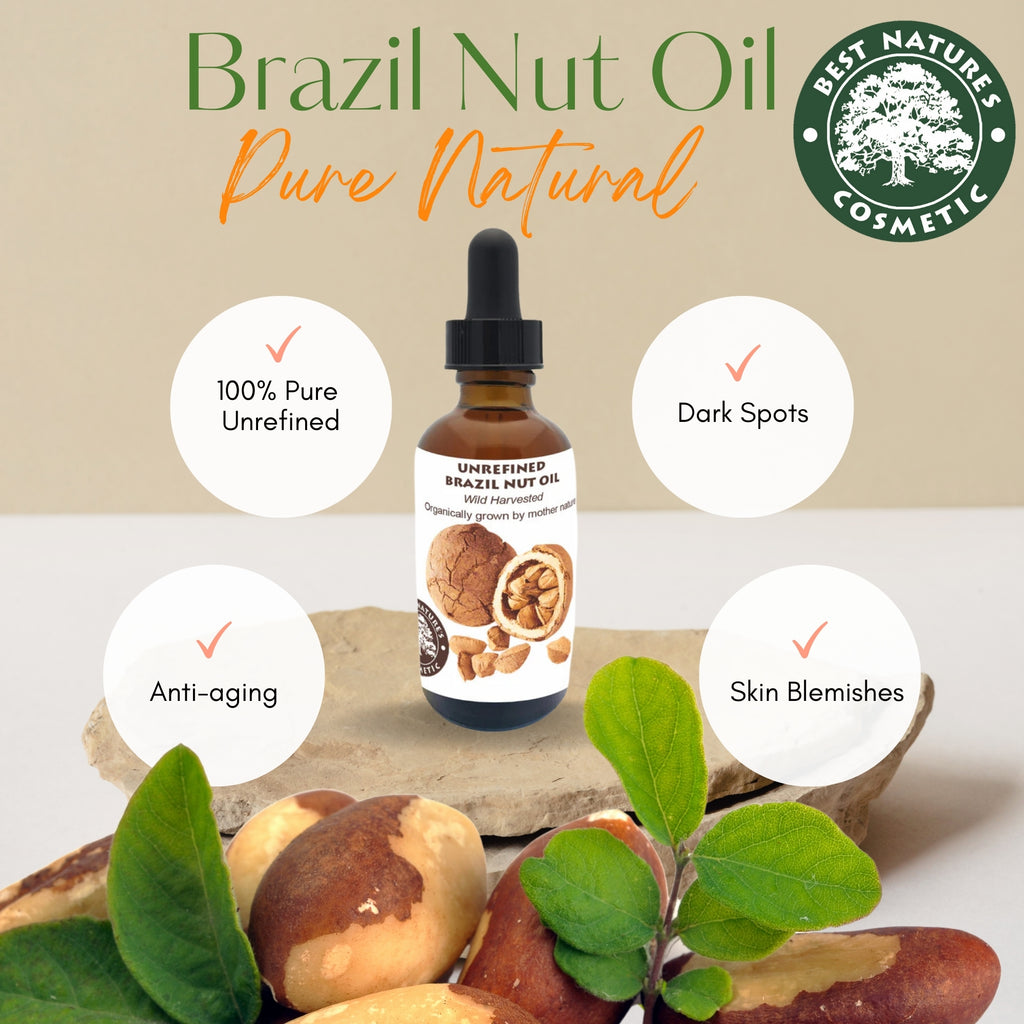 Aceite de Nuez de Brasil Orgánico – Prensado en Frío y Sin Refinar