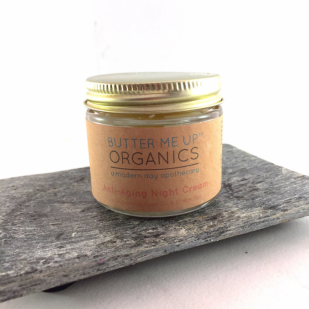 Crema de Noche Antiedad con Té Verde Orgánico – Hidratación y Regeneración