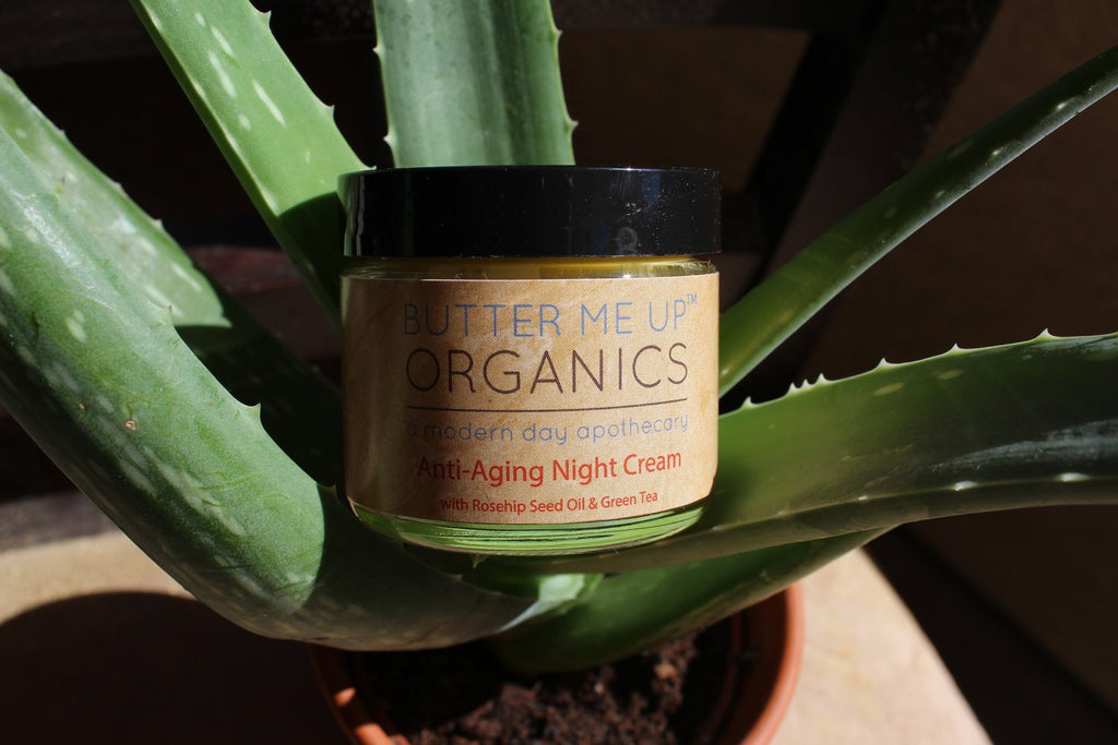 Crema de Noche Antiedad con Té Verde Orgánico – Hidratación y Regeneración