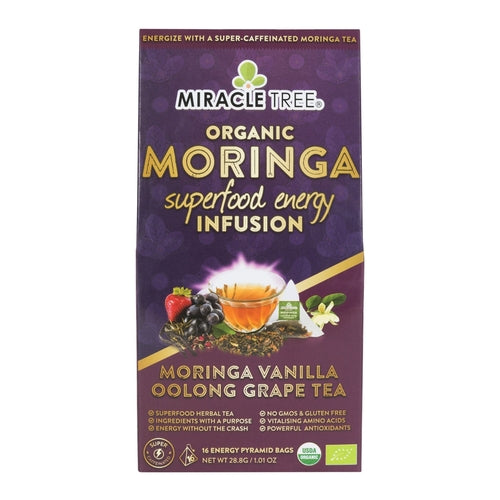 Té Energético de Moringa Orgánica - Uva y Vainilla